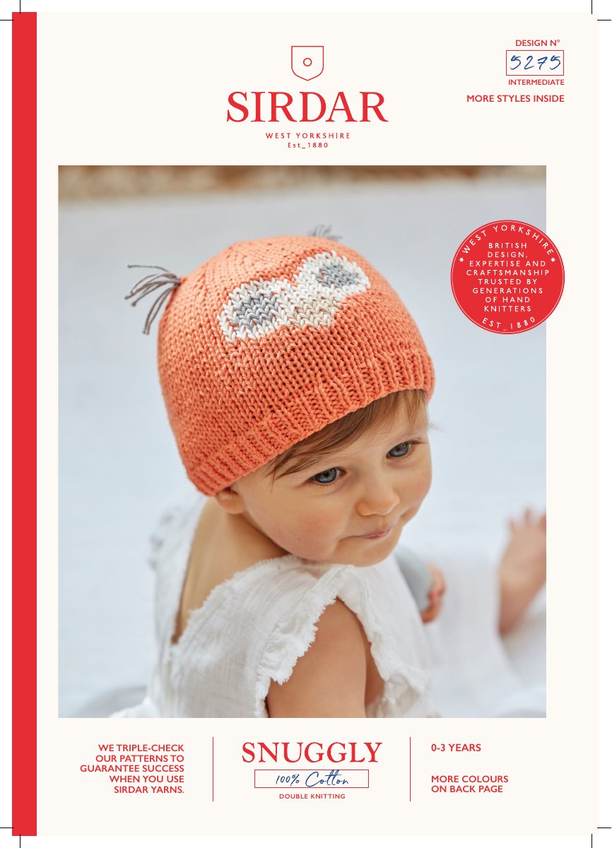 Sirdar 5275 Baby's & Child's Pattern in Snuggly 100% Cotton DK pattern cover