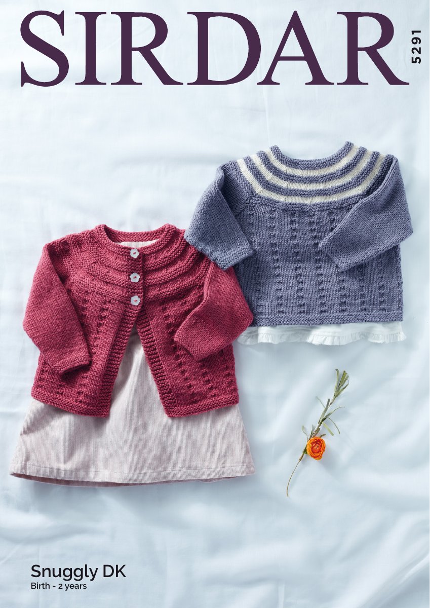 Sirdar 5291 Cardigan and Sweater in Snuggly DK pattern cover