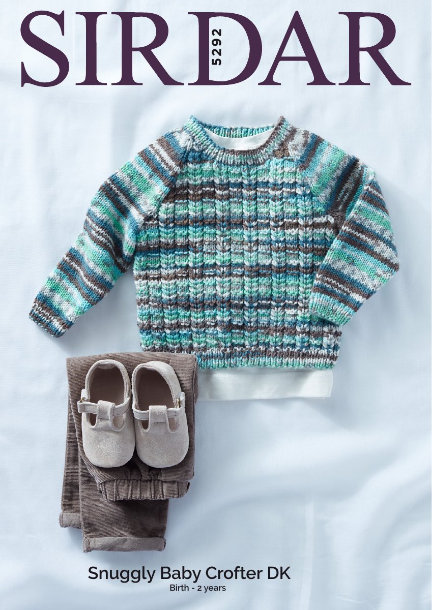 Sirdar 5292 Round Neck Sweater in Snuggly Baby Crofter DK pattern cover