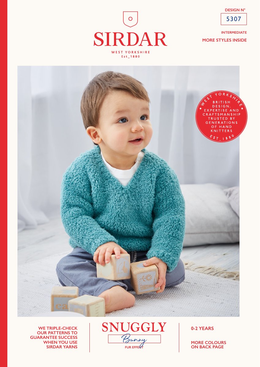 Sirdar 5307 Baby's & Child's Sweater in Snuggly Bunny pattern cover