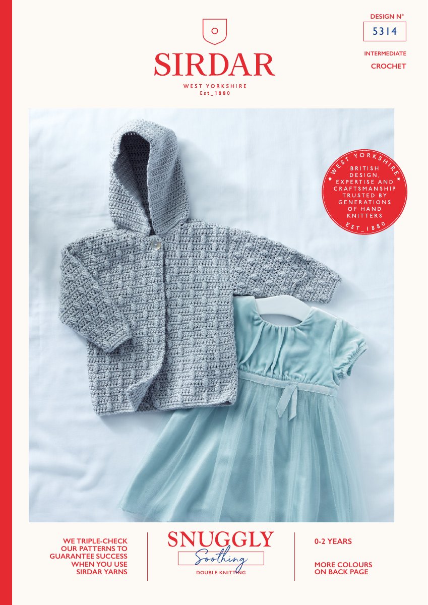 Sirdar 5314 Baby's & Child's Pattern in Snuggly Soothing DK pattern cover