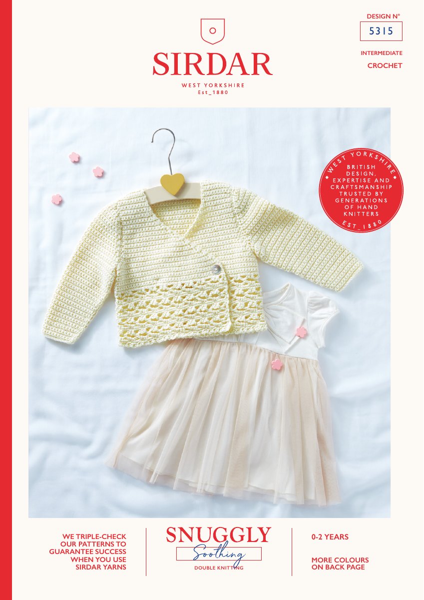 Sirdar 5315 Baby's & Child's Pattern in Snuggly Soothing DK pattern cover