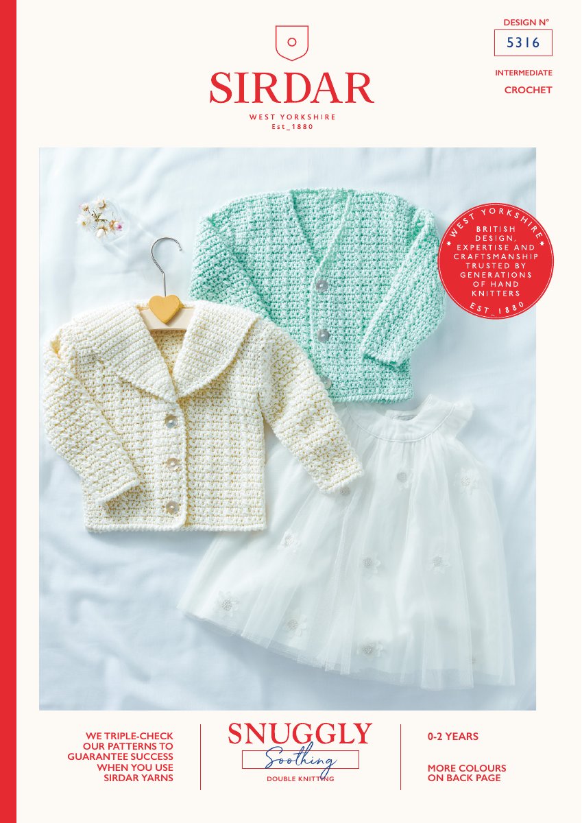 Sirdar 5316 Baby's & Child's Pattern in Snuggly Soothing DK pattern cover