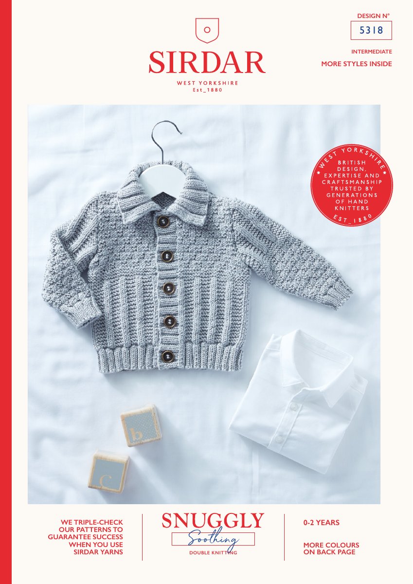 Sirdar 5318 Baby's & Child's Pattern in Snuggly Soothing DK pattern cover