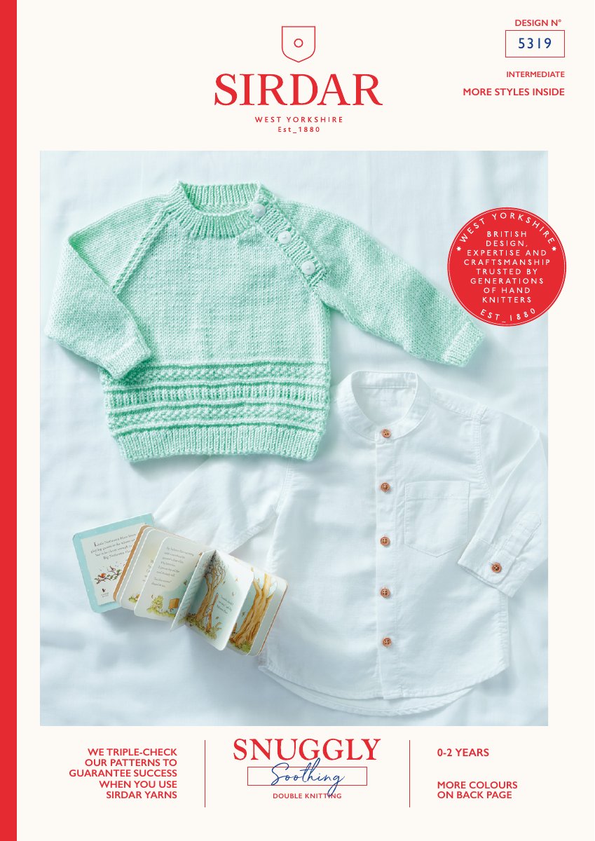 Sirdar 5319 Baby's & Child's Pattern in Snuggly Soothing DK pattern cover