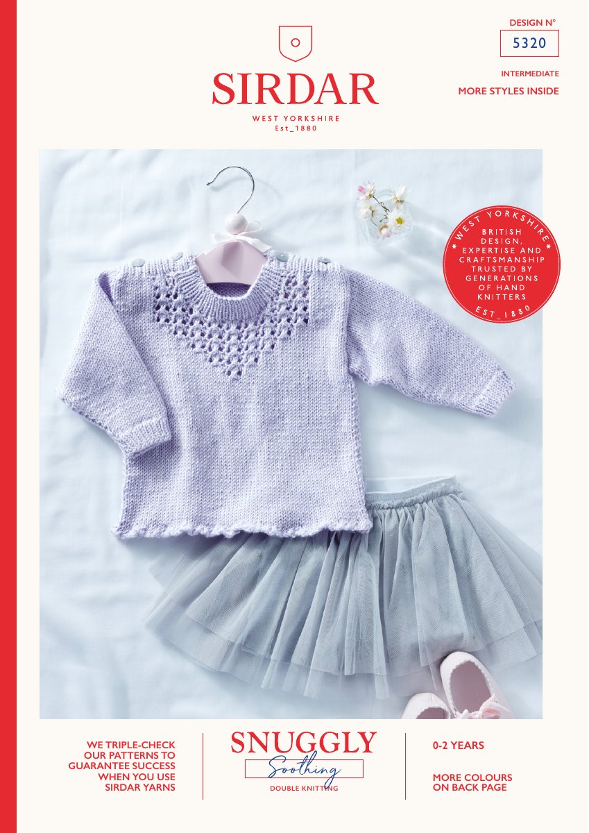 Sirdar 5320 Baby's & Child's Pattern in Snuggly Soothing DK pattern cover