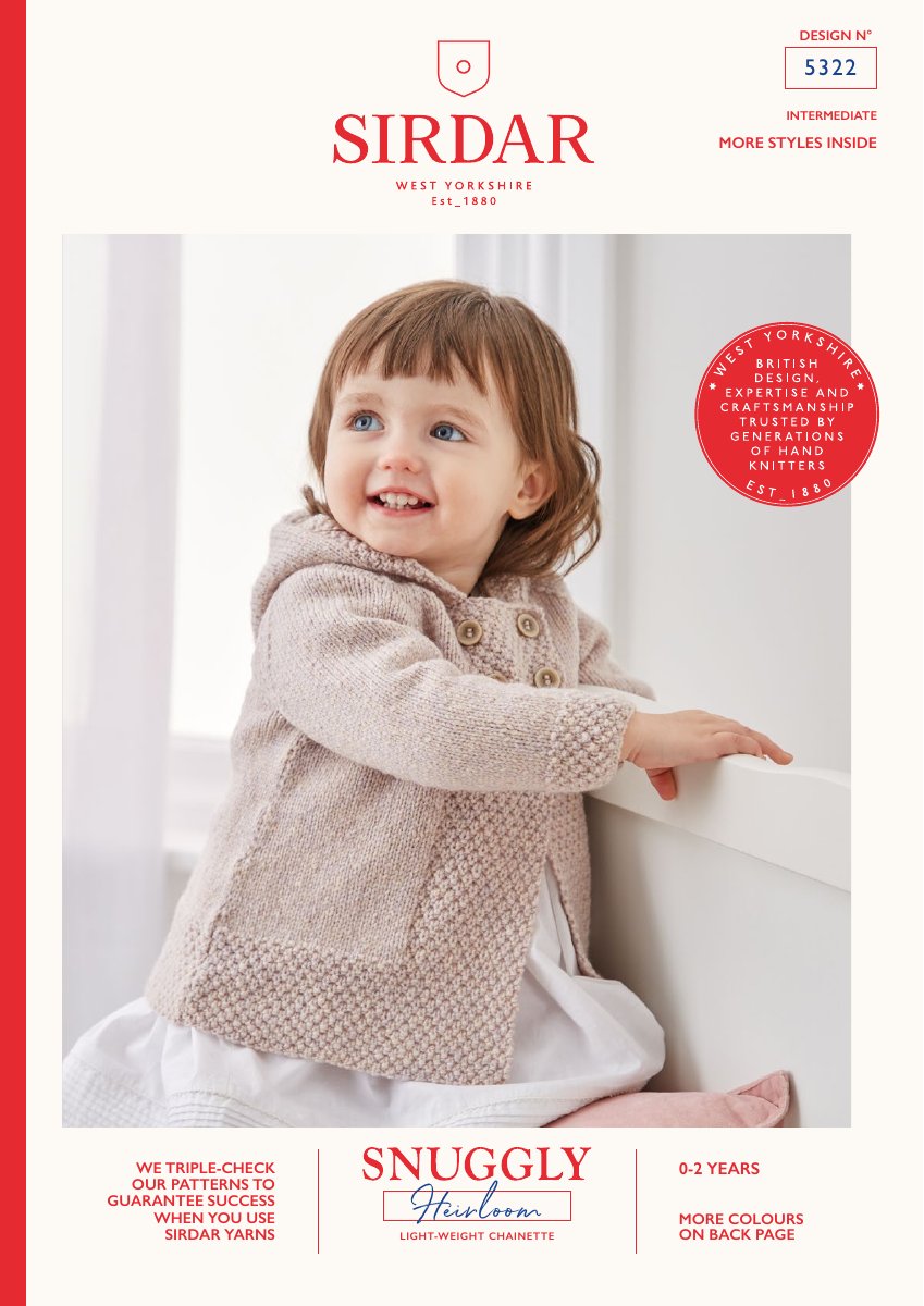 Sirdar 5322 Baby's & Child's Coat in Snuggly Heirloom pattern cover