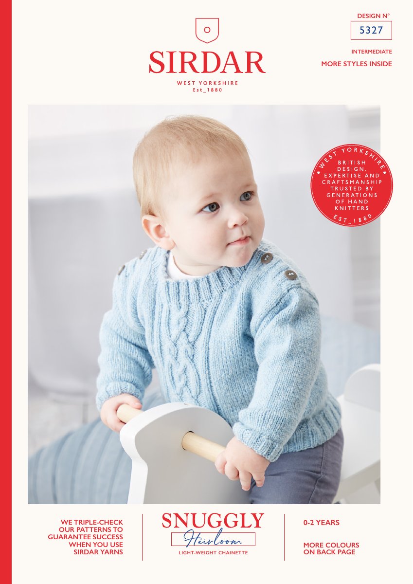 Sirdar 5327 Baby's & Child's Coat in Snuggly Heirloom pattern cover