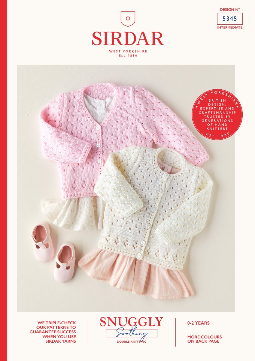 Sirdar 5345 Baby's & Child's Pattern in Snuggly Soothing DK pattern cover