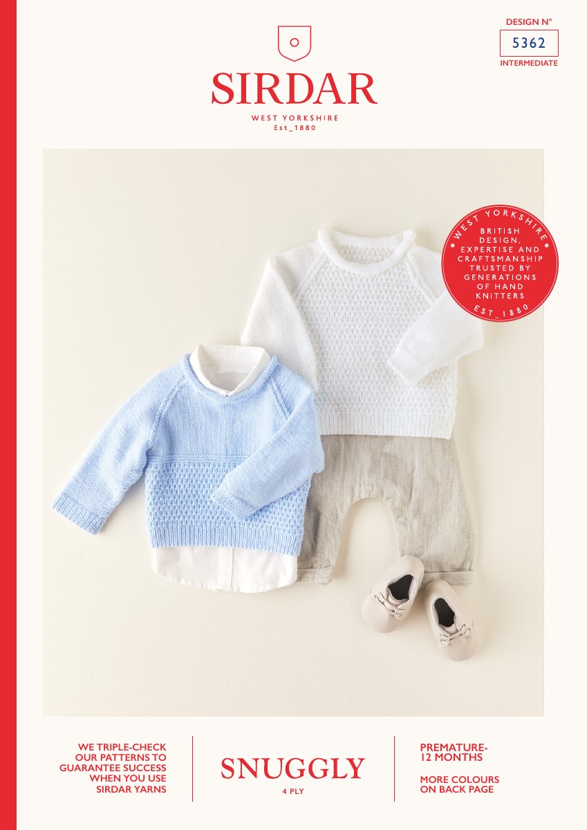 Sirdar 5362 Baby's Pattern in Snuggly 4 Ply pattern cover