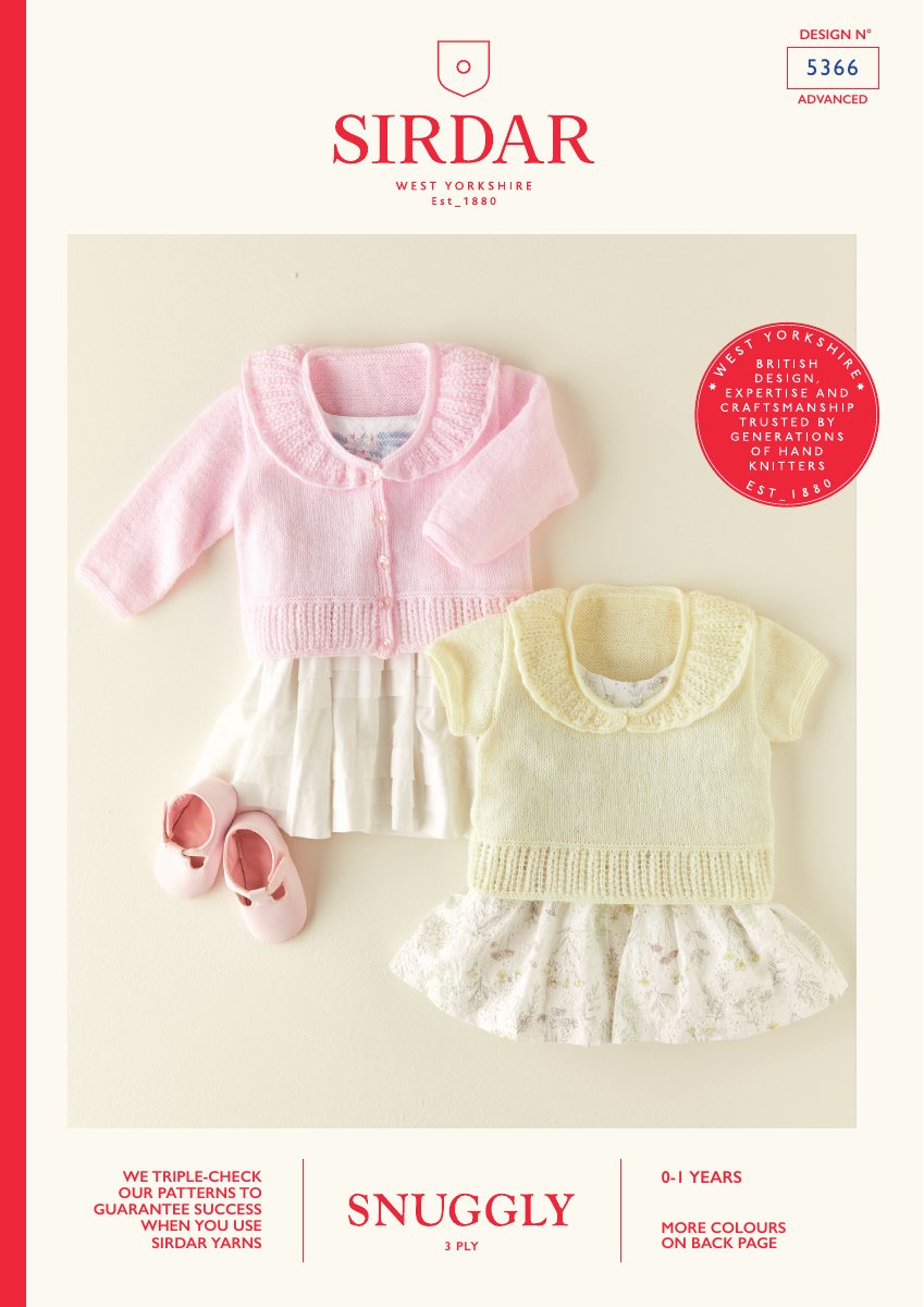 Sirdar 5366 Baby's & Child's Pattern in Snuggly 3 Ply pattern cover