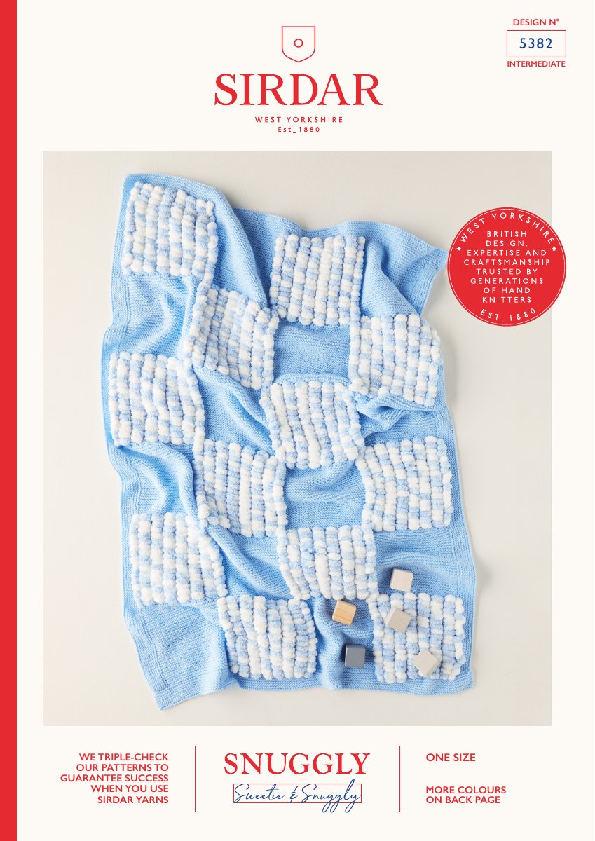 Sirdar 5382 Blanket in Snuggly Sweetie pattern cover