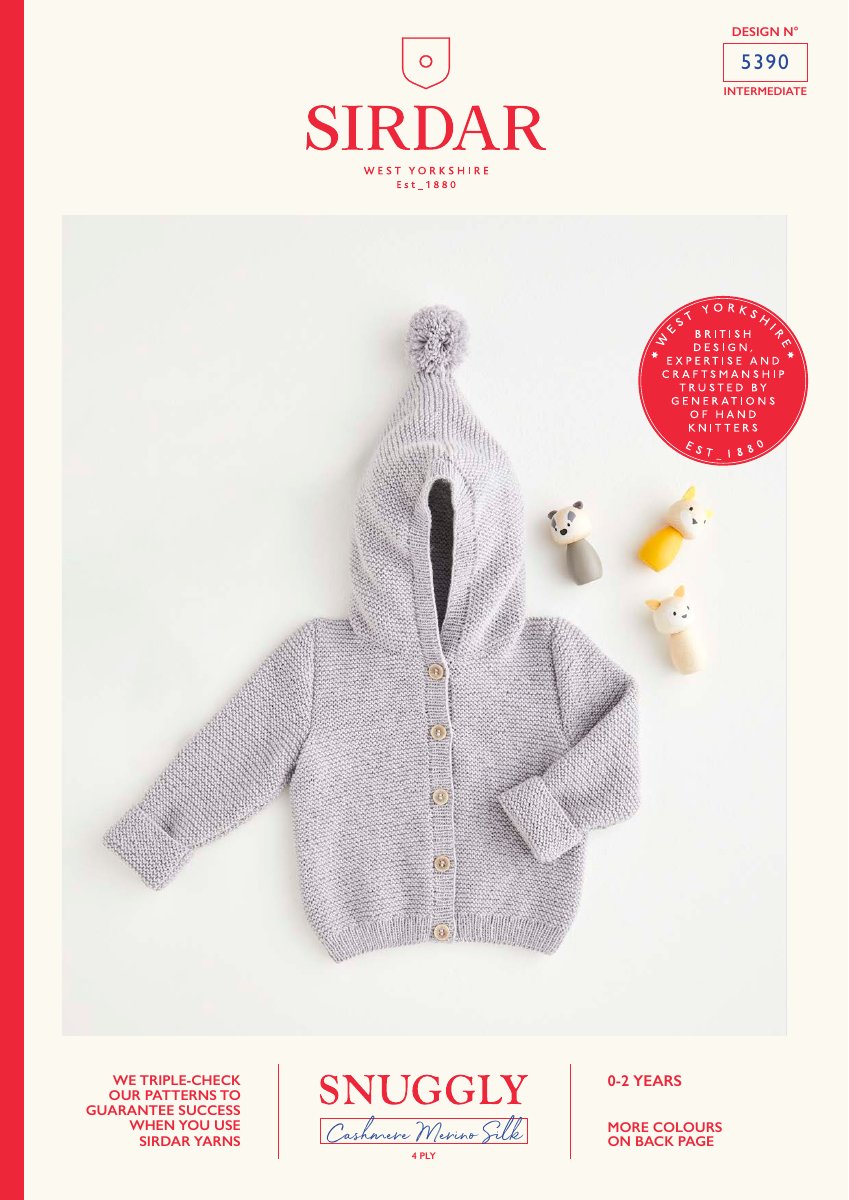Sirdar 5390 Baby's & Child's Dress in Snuggly Cashmere Merino Silk 4 Ply pattern cover