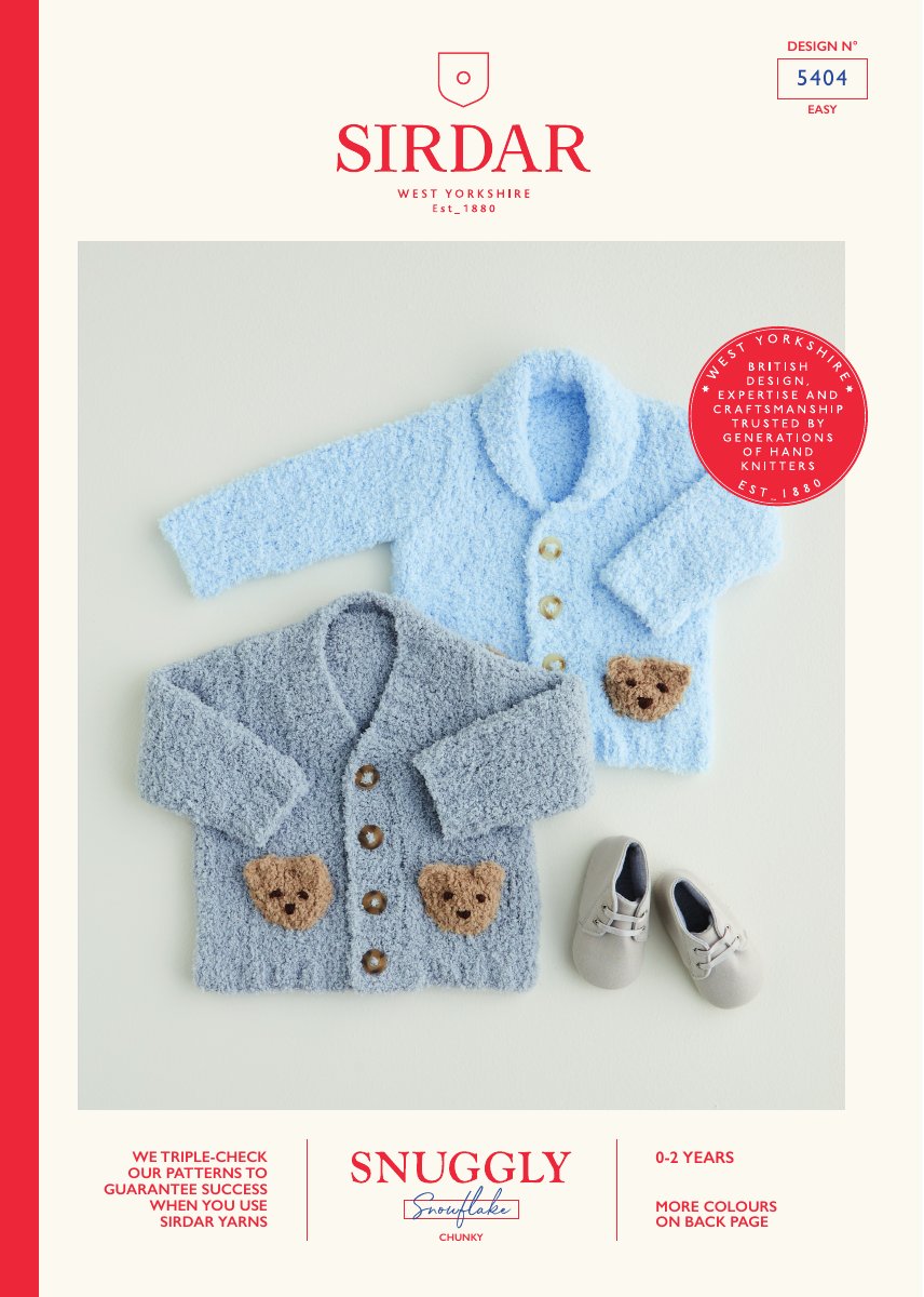 Sirdar 5404 Baby's & Child's Wrap in Snuggly Snowflake Chunky pattern cover