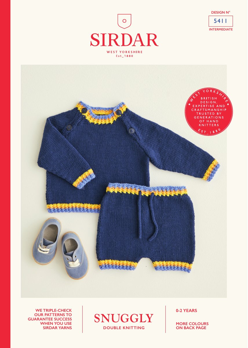 Sirdar 5411 Baby's & Child's Pattern in Snuggly DK pattern cover
