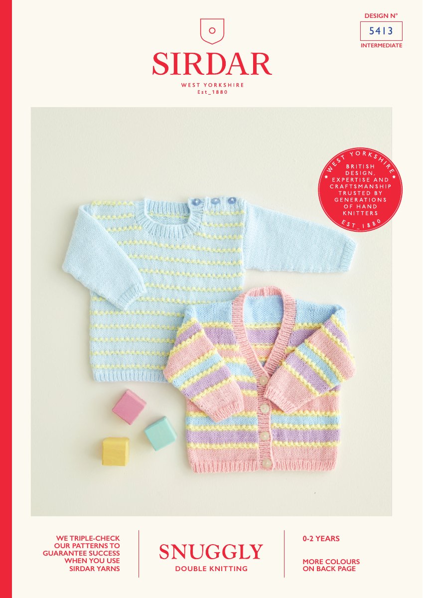 Sirdar 5413 Baby's & Child's Pattern in Snuggly DK pattern cover