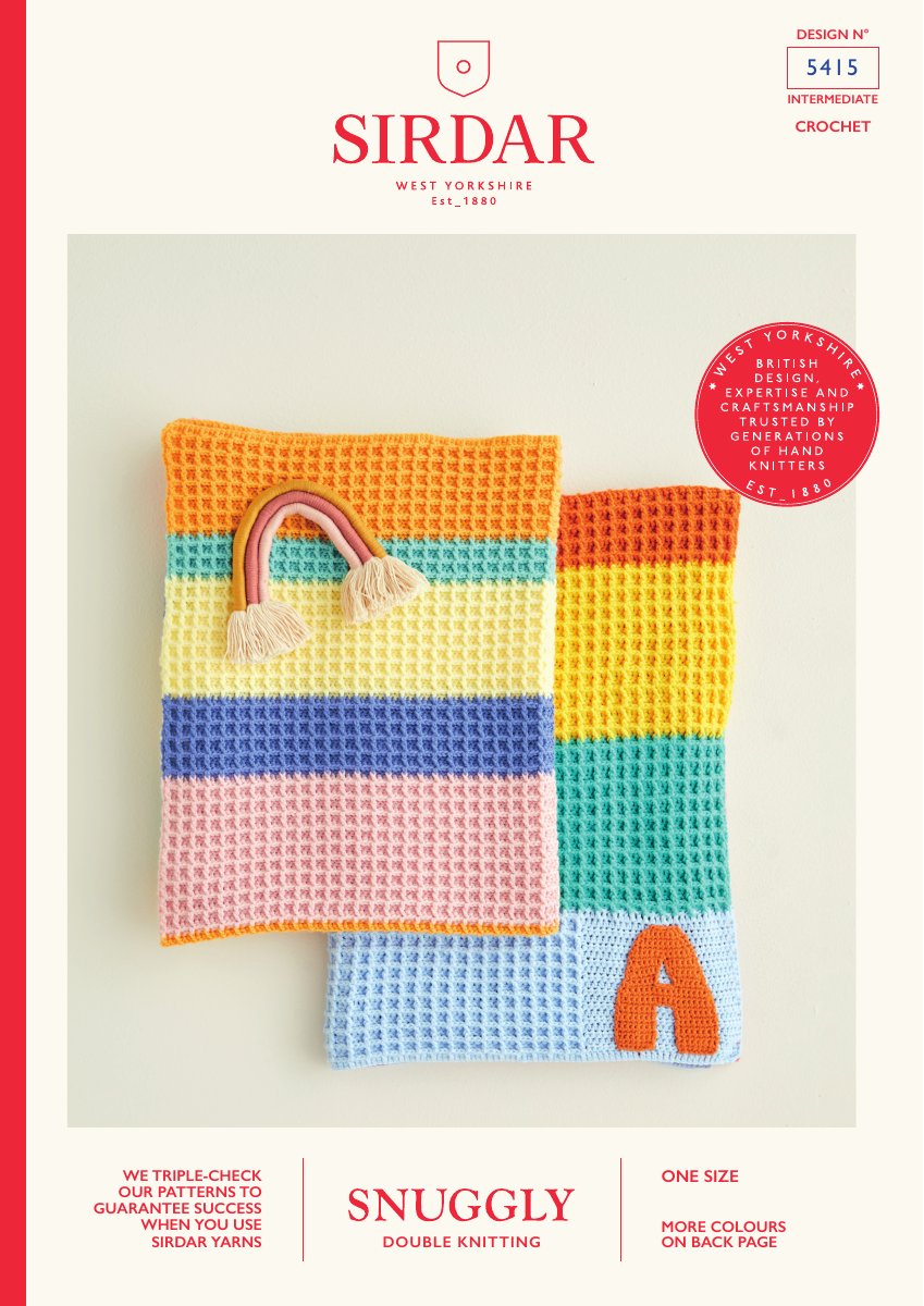 Sirdar 5415 Blanket in Snuggly DK pattern cover