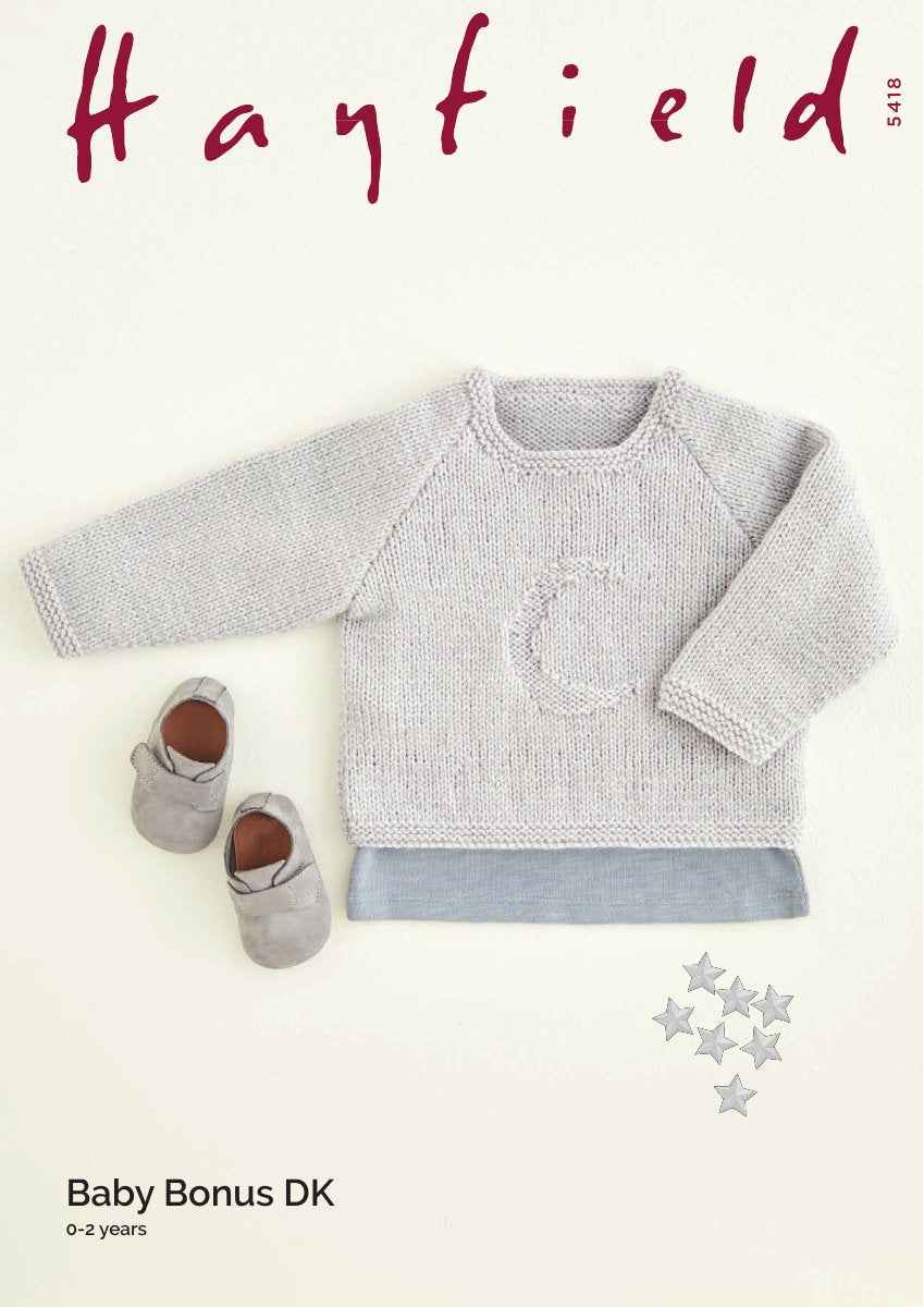 Hayfield 5418 Top in Baby Bonus DK pattern cover
