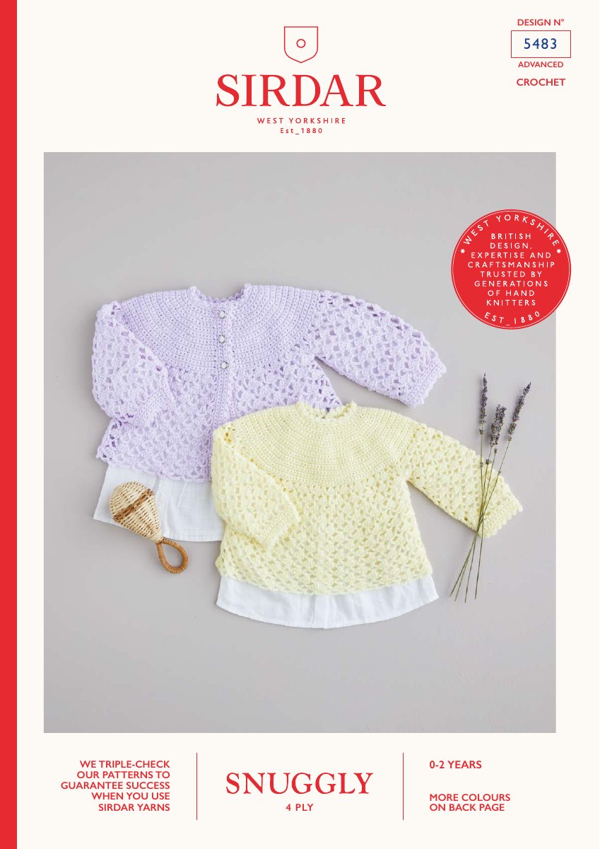 Sirdar 5483 Baby's & Child's Pattern in Snuggly 4 Ply pattern cover