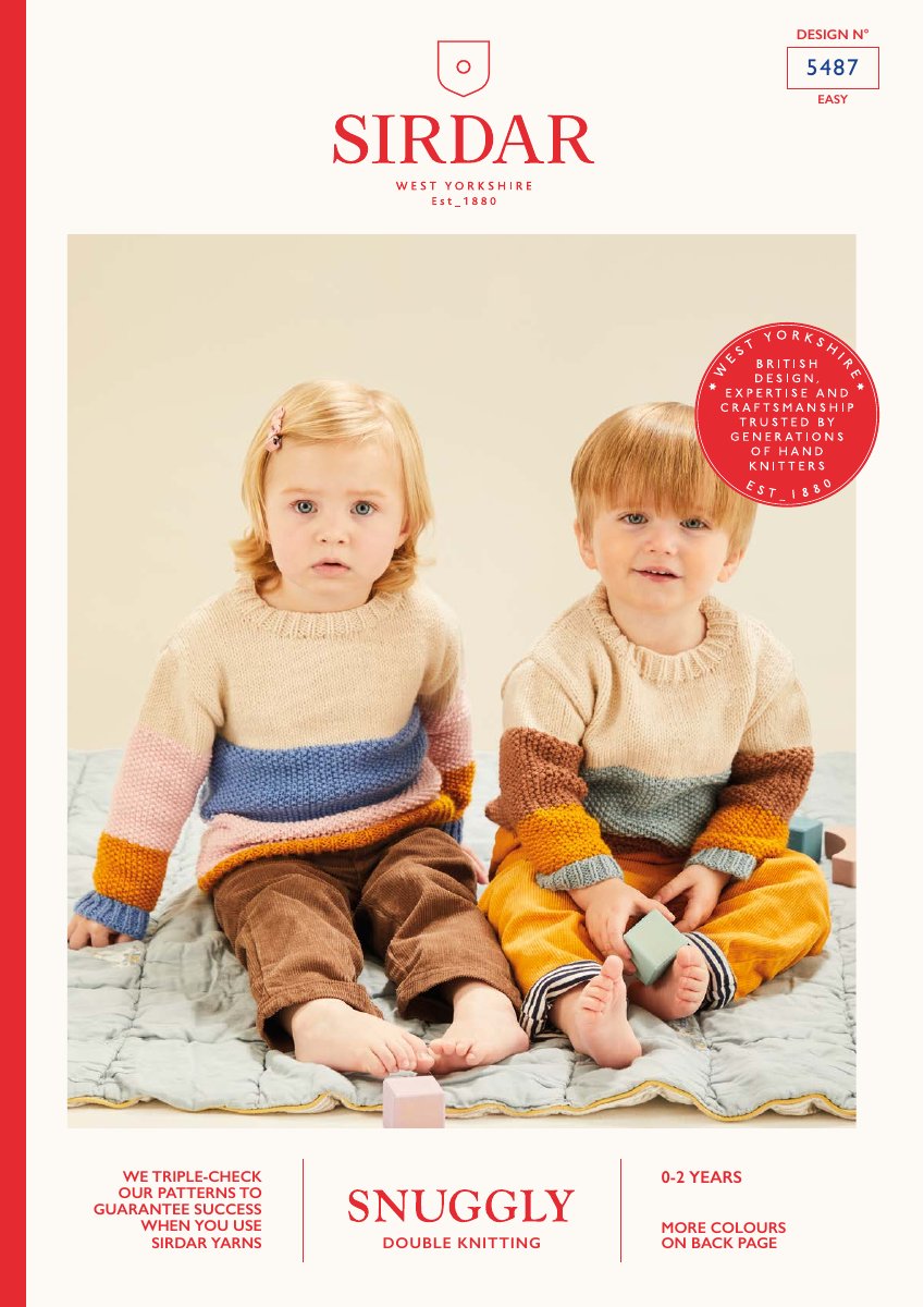 Sirdar 5487 Baby's & Child's Sweater in Snuggly DK pattern cover