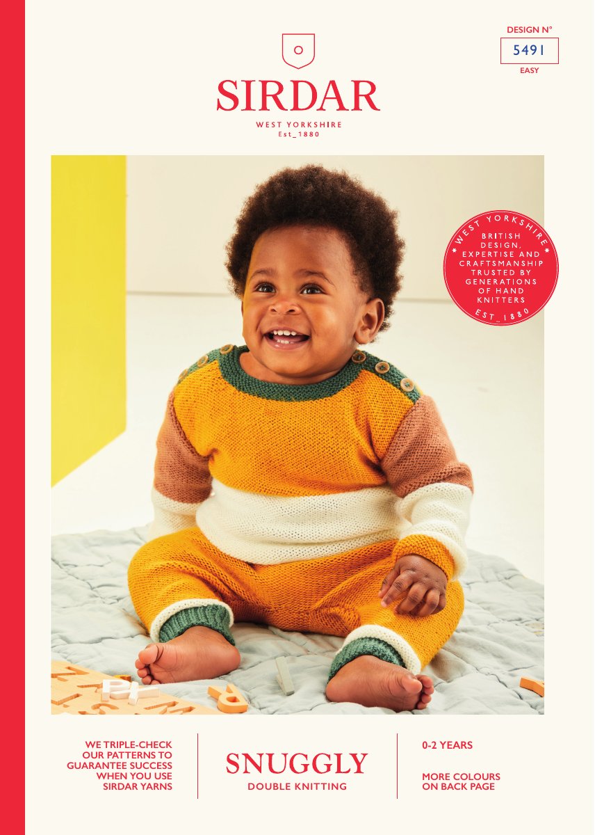 Sirdar 5491 Baby's & Child's Sweater in Snuggly DK pattern cover