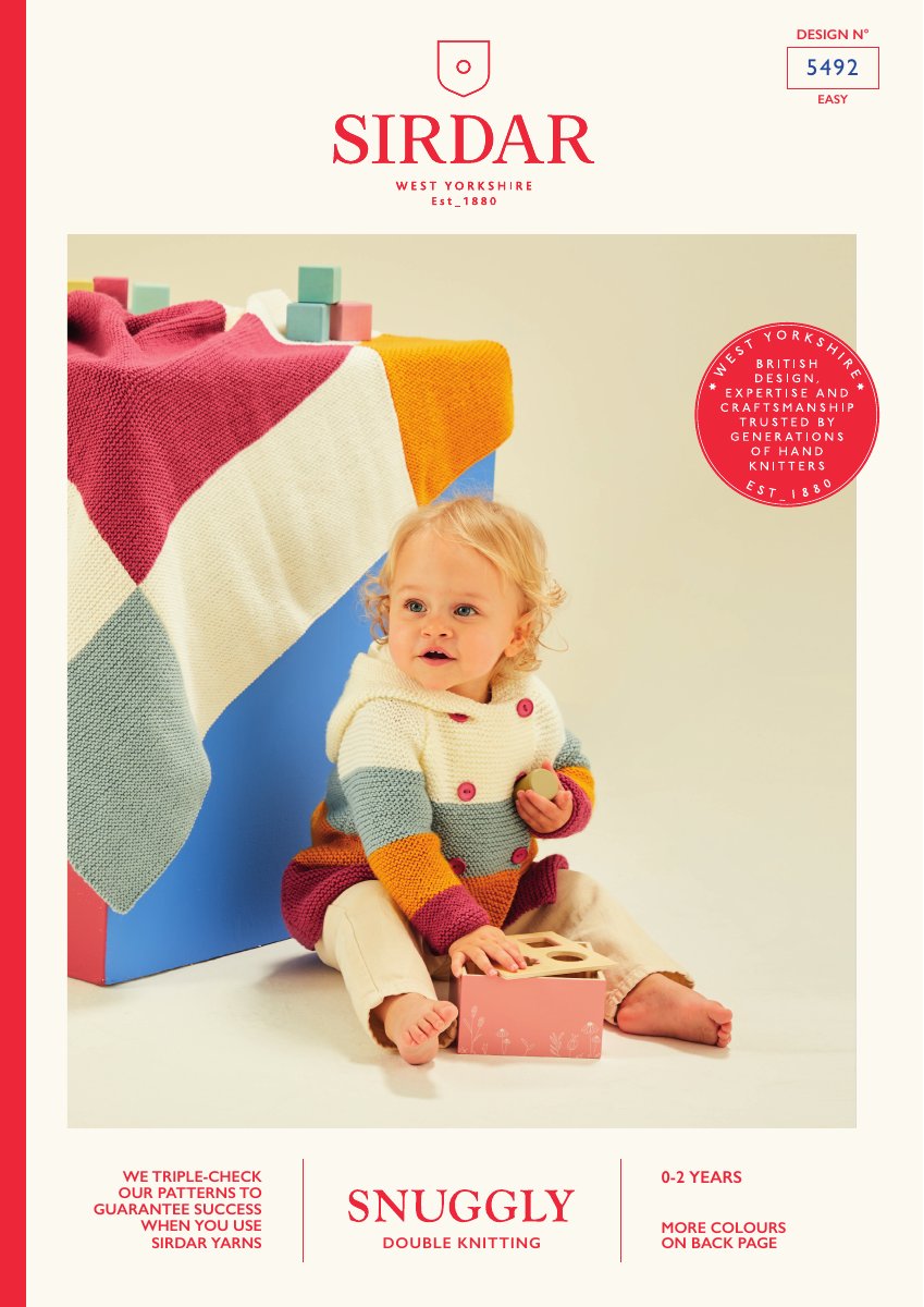 Sirdar 5492 Baby's & Child's Jacket in Snuggly DK pattern cover