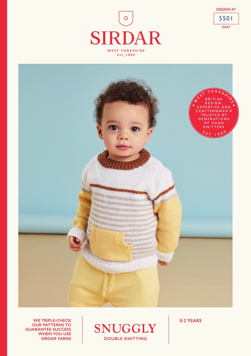 Sirdar 5501 Baby's & Child's Pattern in Snuggly DK pattern cover