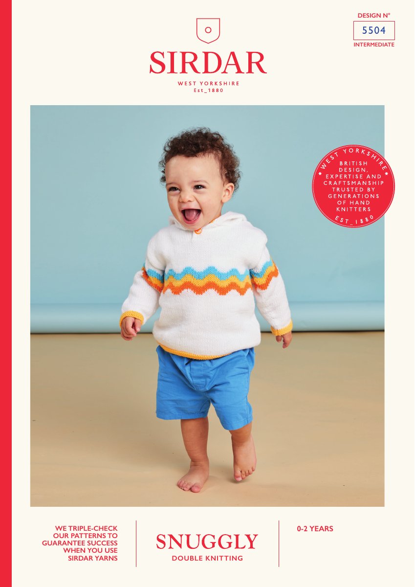 Sirdar 5504 Baby's & Child's Hoodie in Snuggly DK pattern cover
