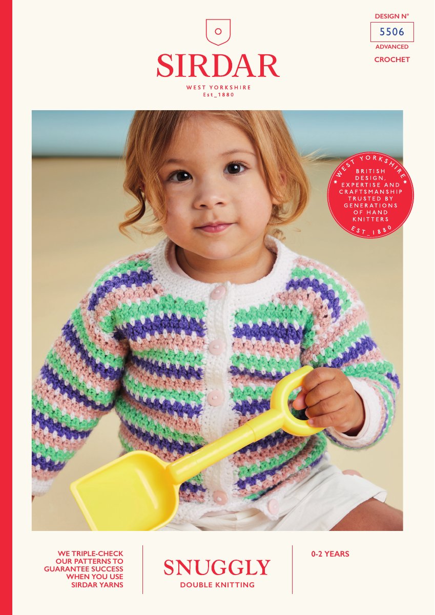Sirdar 5506 Baby's & Child's Cardigan in Snuggly DK pattern cover