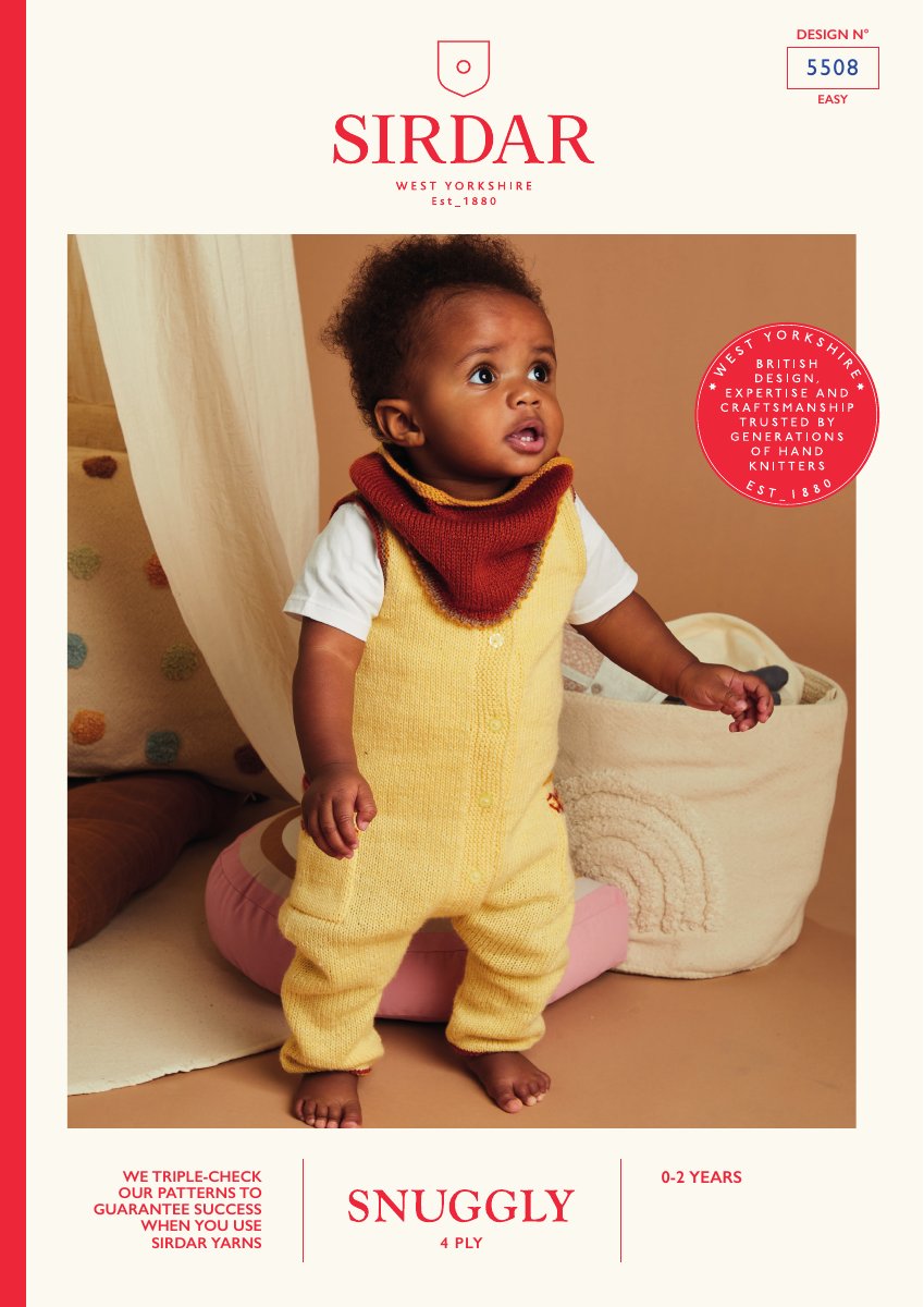Sirdar 5508 Baby's & Child's Romper in Snuggly 4 Ply pattern cover