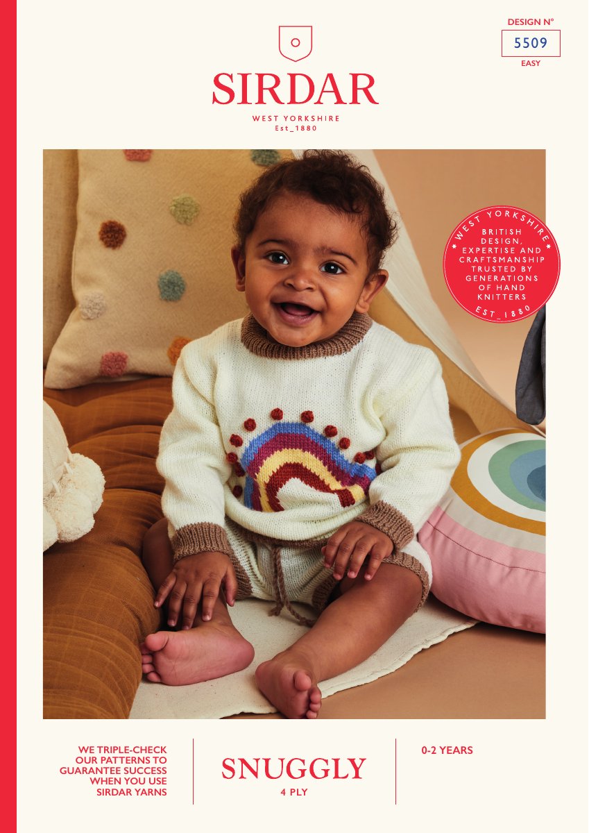 Sirdar 5509 Baby's & Child's Sweater in Snuggly 4 Ply pattern cover