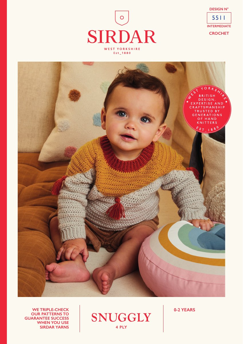 Sirdar 5511 Baby's & Child's Sweater in Snuggly 4 Ply pattern cover