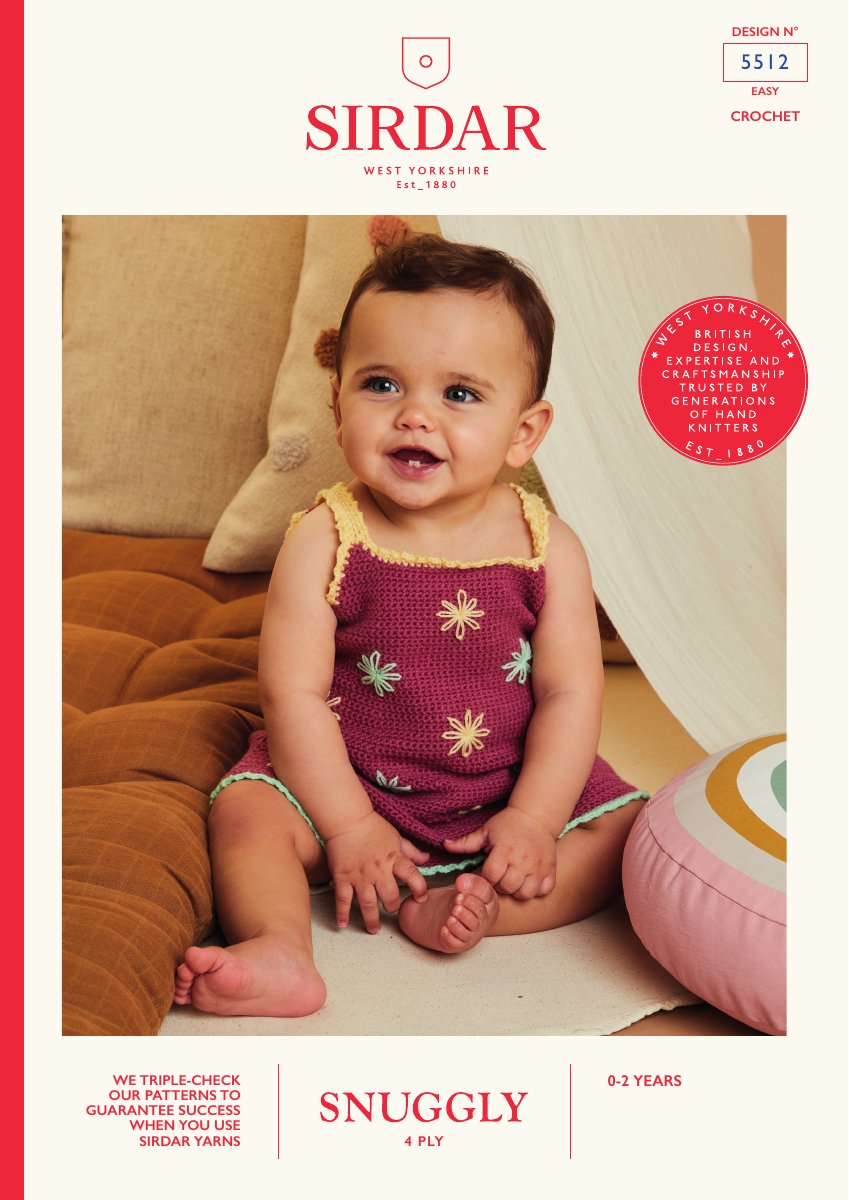 Sirdar 5512 Baby's & Child's Dress in Snuggly 4 Ply pattern cover