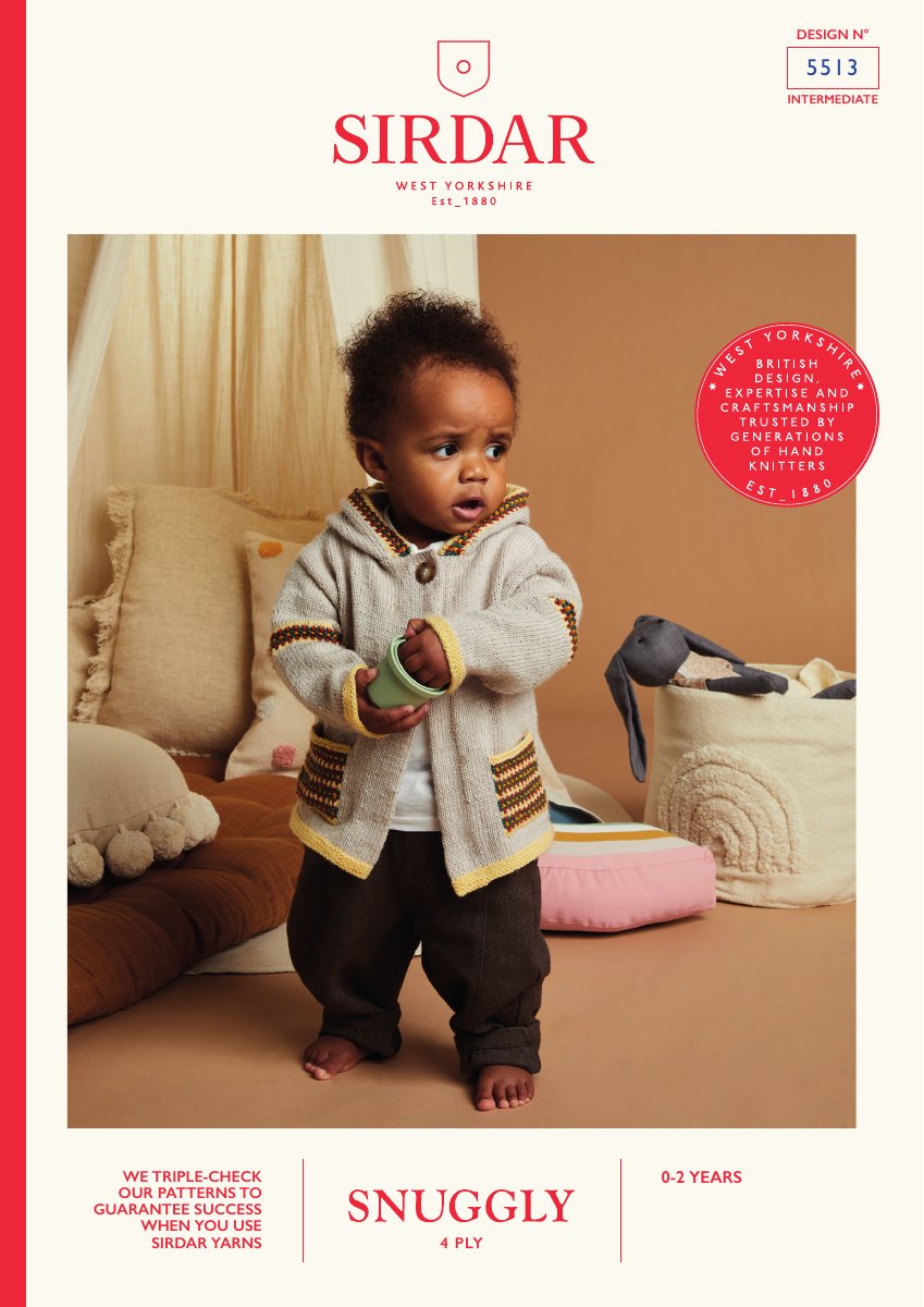 Sirdar 5513 Baby's & Child's Jacket in Snuggly 4 Ply pattern cover