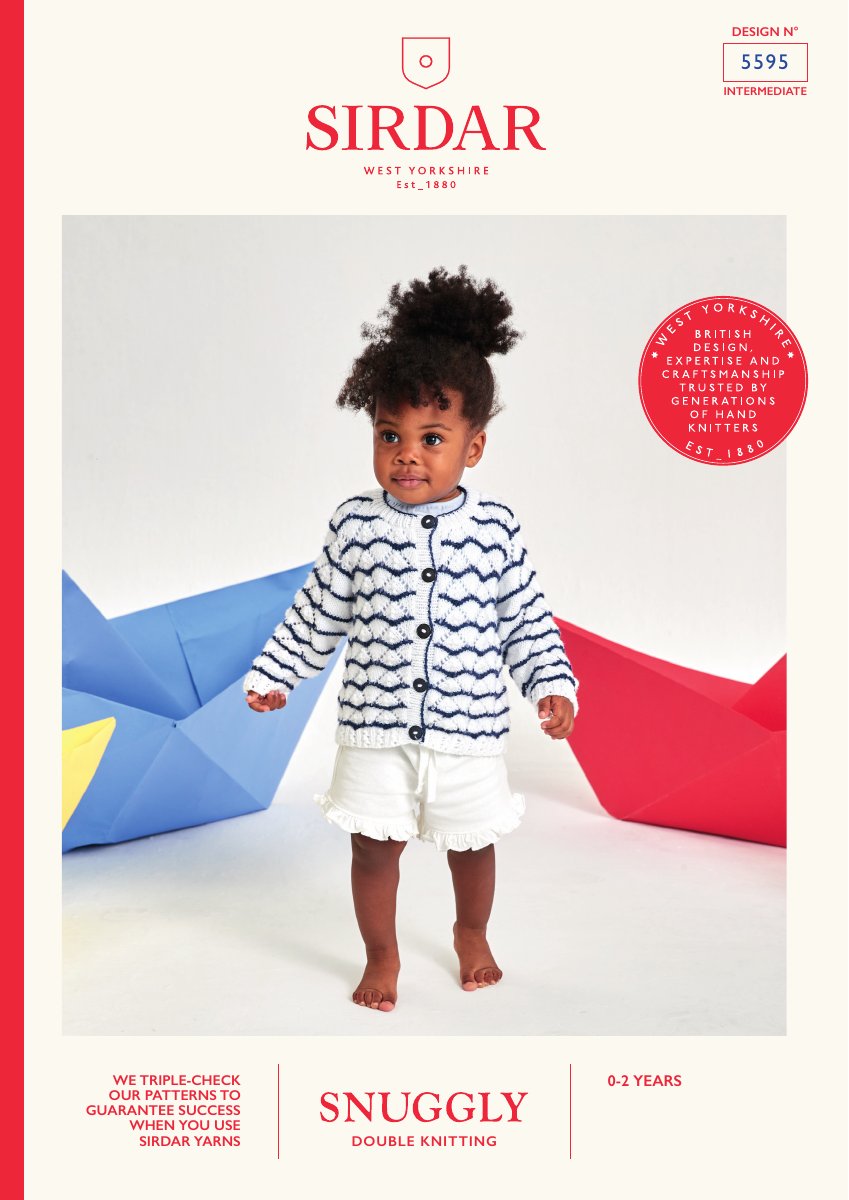 Sirdar 5595 Baby's & Child's Cardigan in Snuggly DK pattern cover