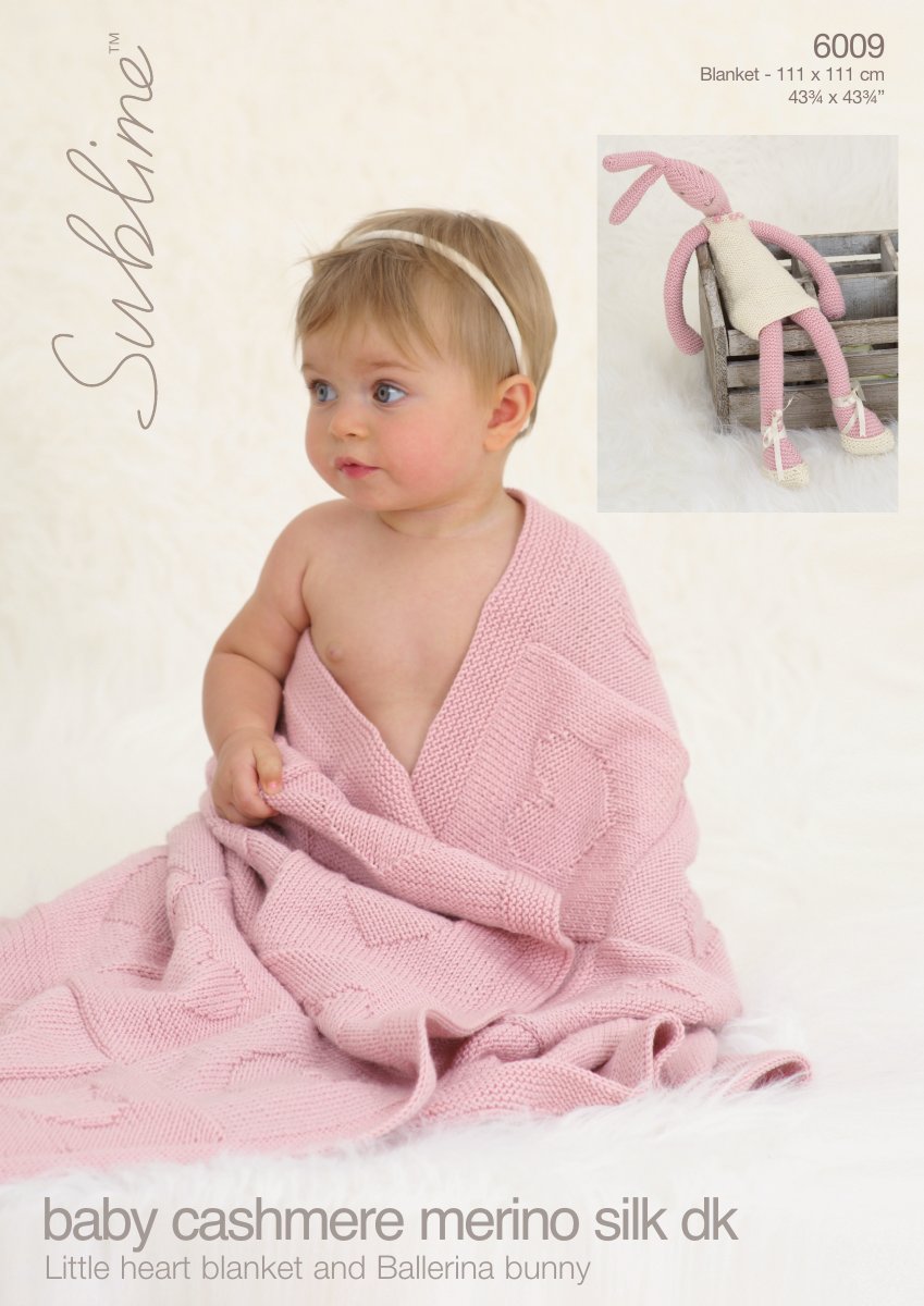 Sublime 6009 Blanket in Baby Cashmere Merino Silk DK pattern cover