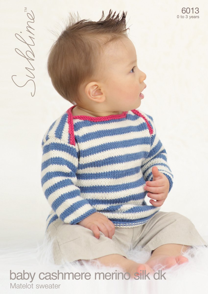 Sublime 6013 Baby's & Child's Sweater in Baby Cashmere Merino Silk DK pattern cover