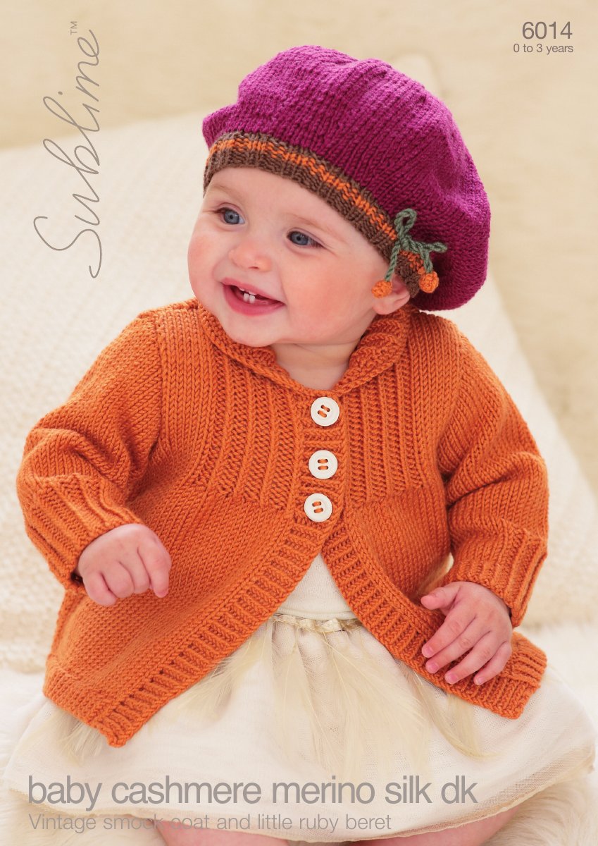 Sublime 6014 Baby's & Child's Coat in Baby Cashmere Merino Silk DK pattern cover