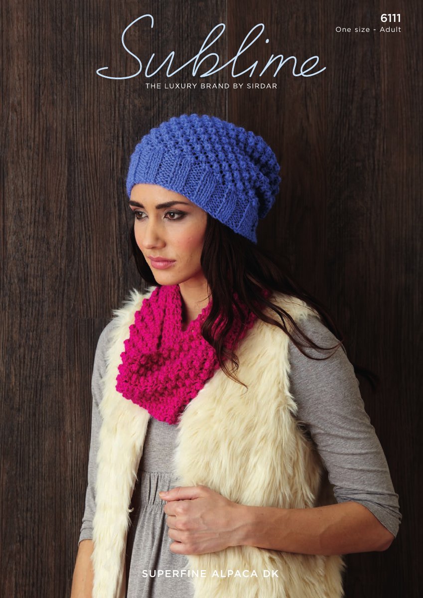Sublime 6111 Snood in Superfine Alpaca DK pattern cover