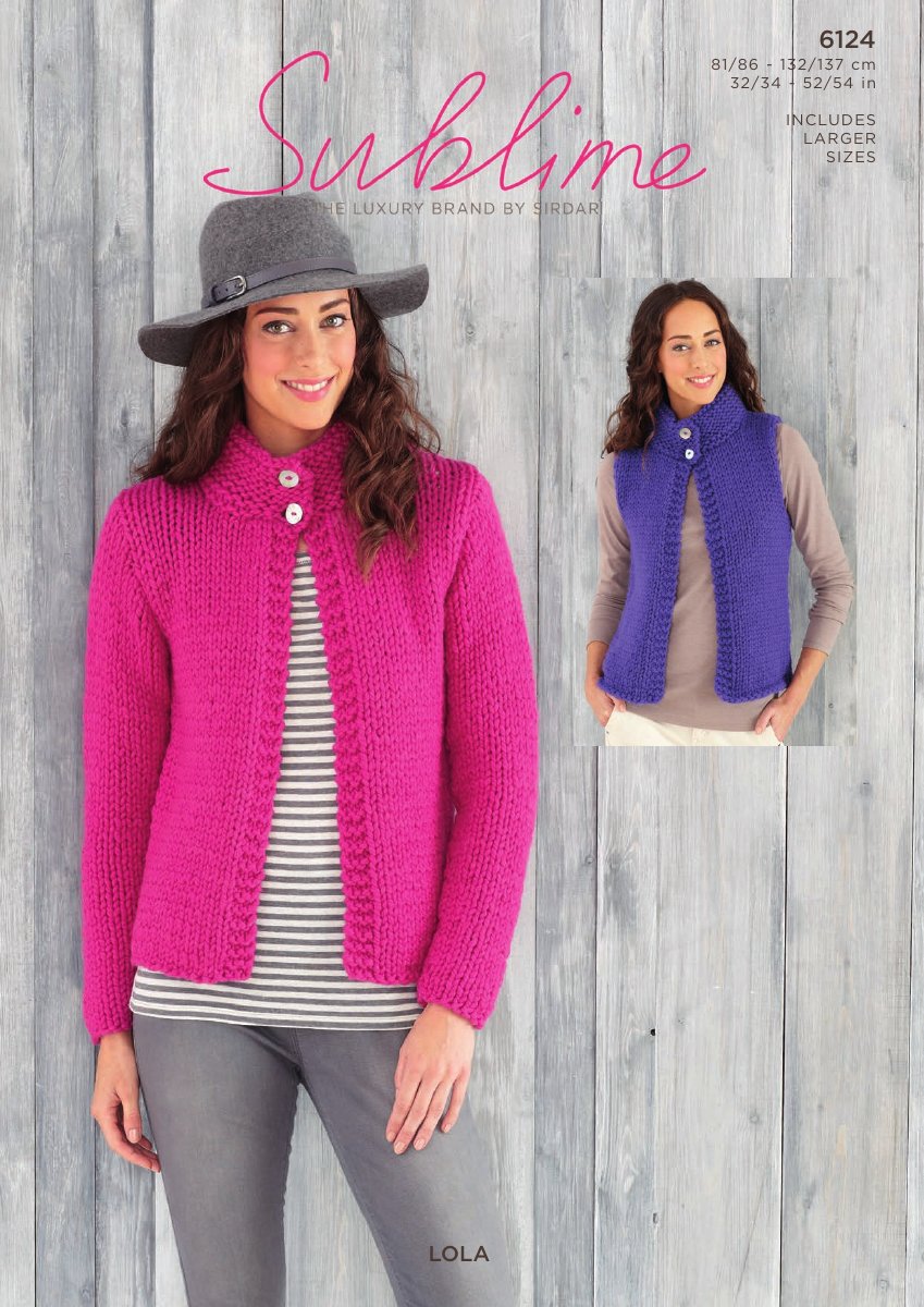 Sublime 6124 Women's Jacket in Lola pattern cover