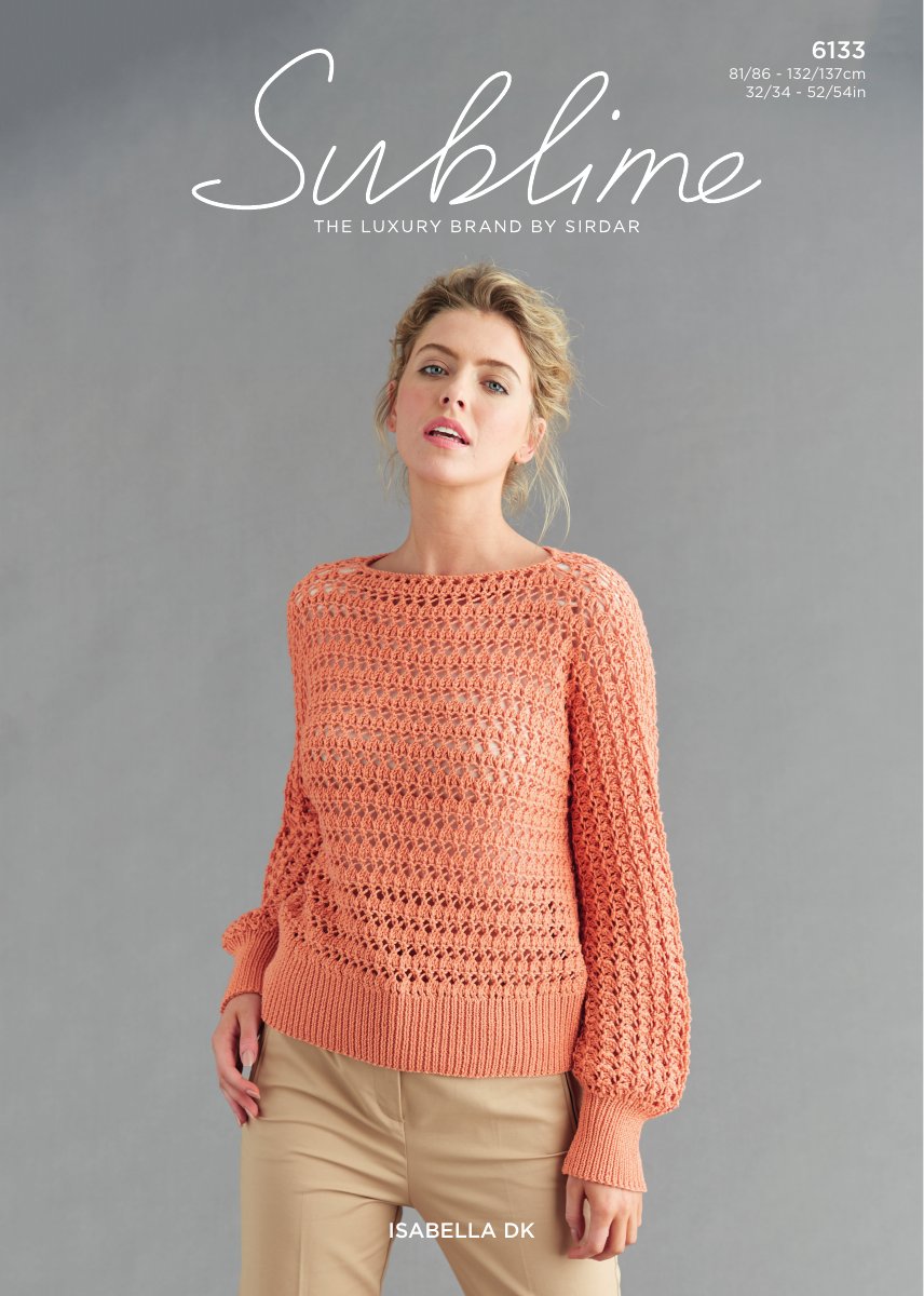 Sublime 6133 Women's Top in Isabella DK pattern cover