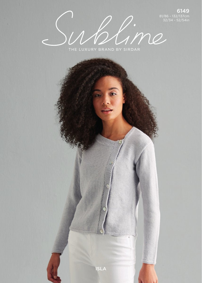 Sublime 6149 Women's Cardigan in Isla DK pattern cover