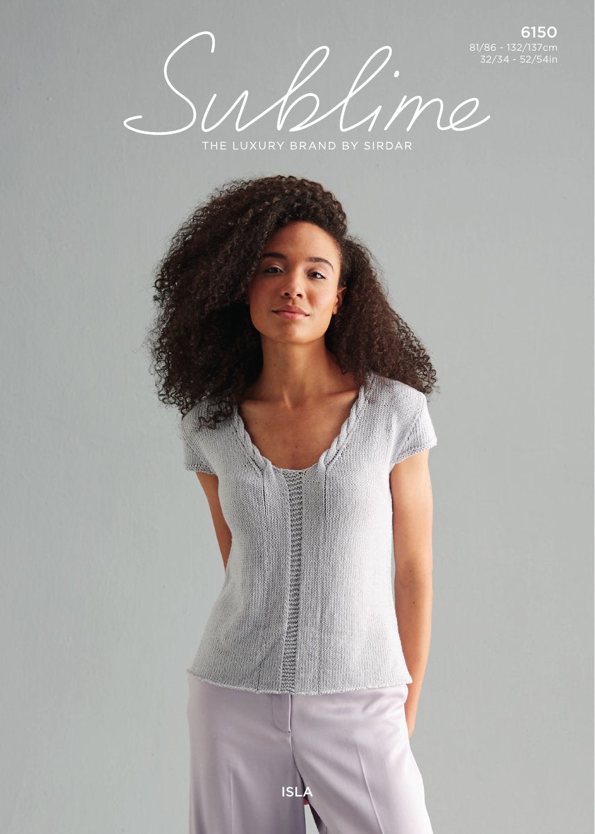 Sublime 6150 Women's Top in Isla DK pattern cover