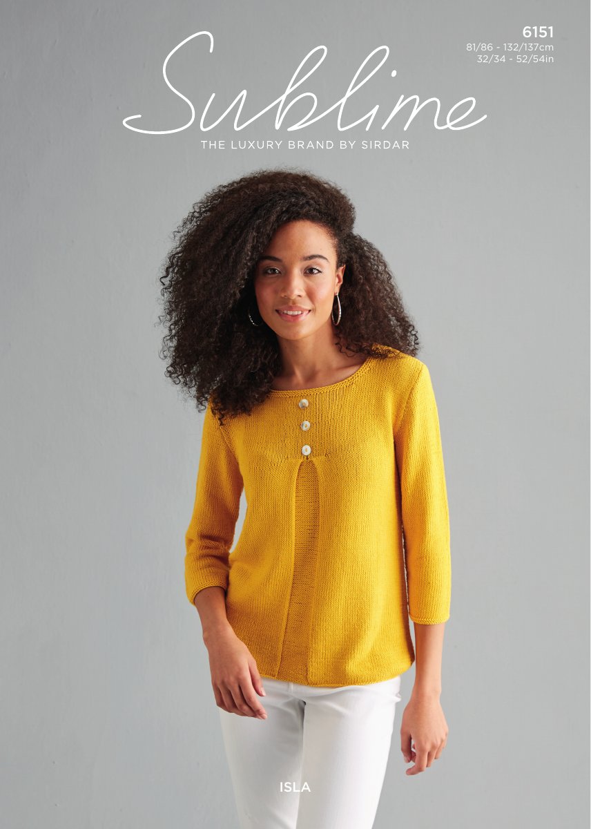 Sublime 6151 Women's Top in Isla DK pattern cover