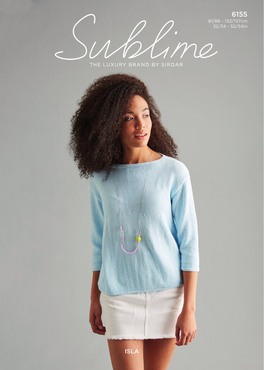 Sublime 6155 Women's Sweater in Isla DK pattern cover