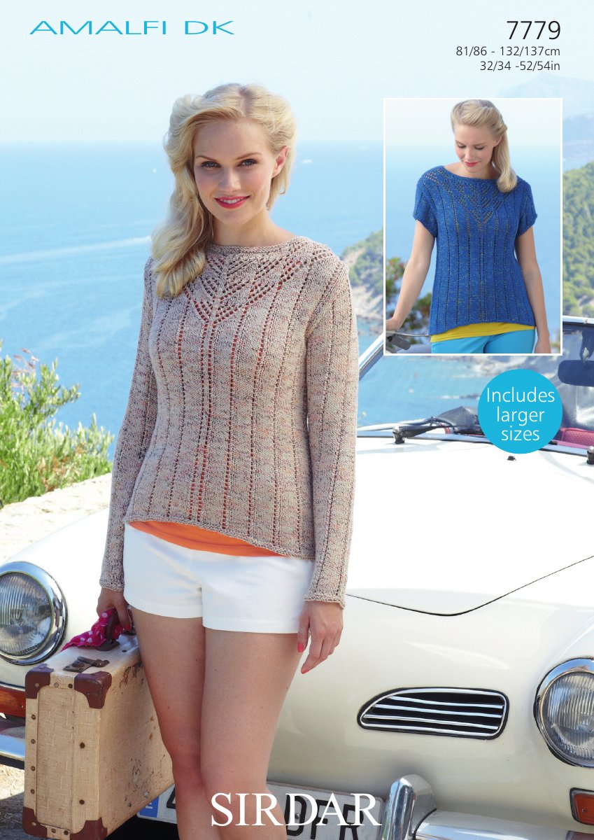 Sirdar 7779 Woman's Top in Amalfi DK pattern cover