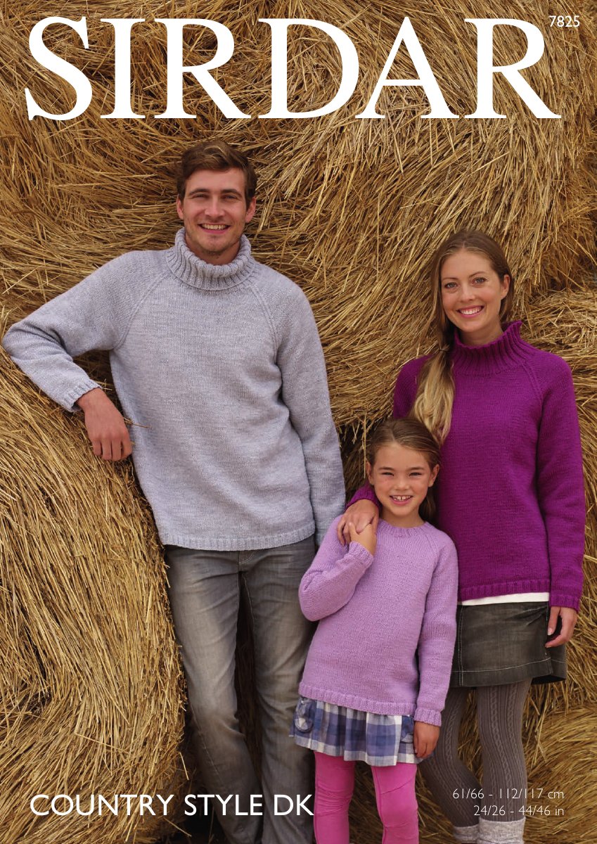 Sirdar 7825 Family Sweaters in Country Style DK pattern cover