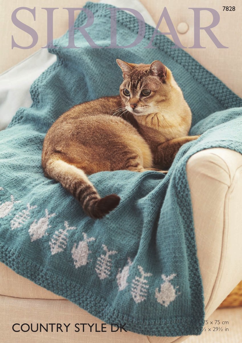 Sirdar 7828 Blanket in Country Style DK pattern cover