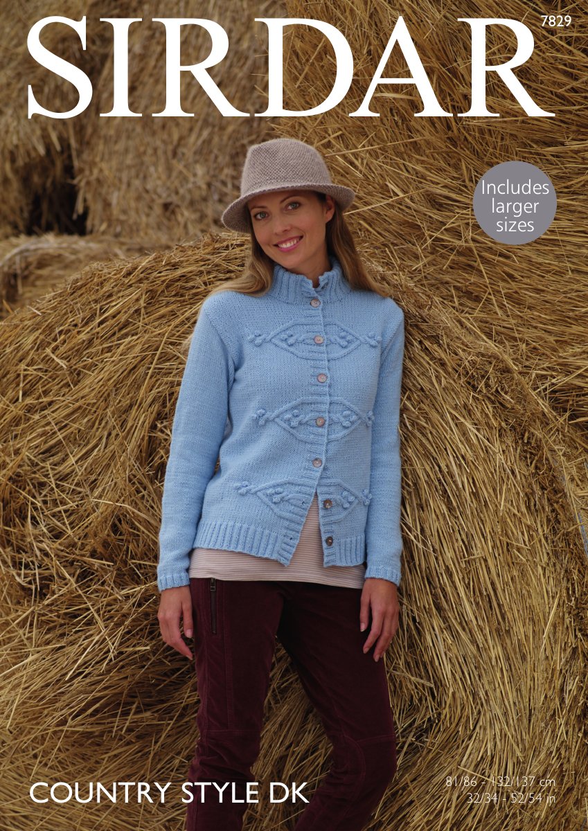 Sirdar 7829 Jacket in Country Style DK pattern cover