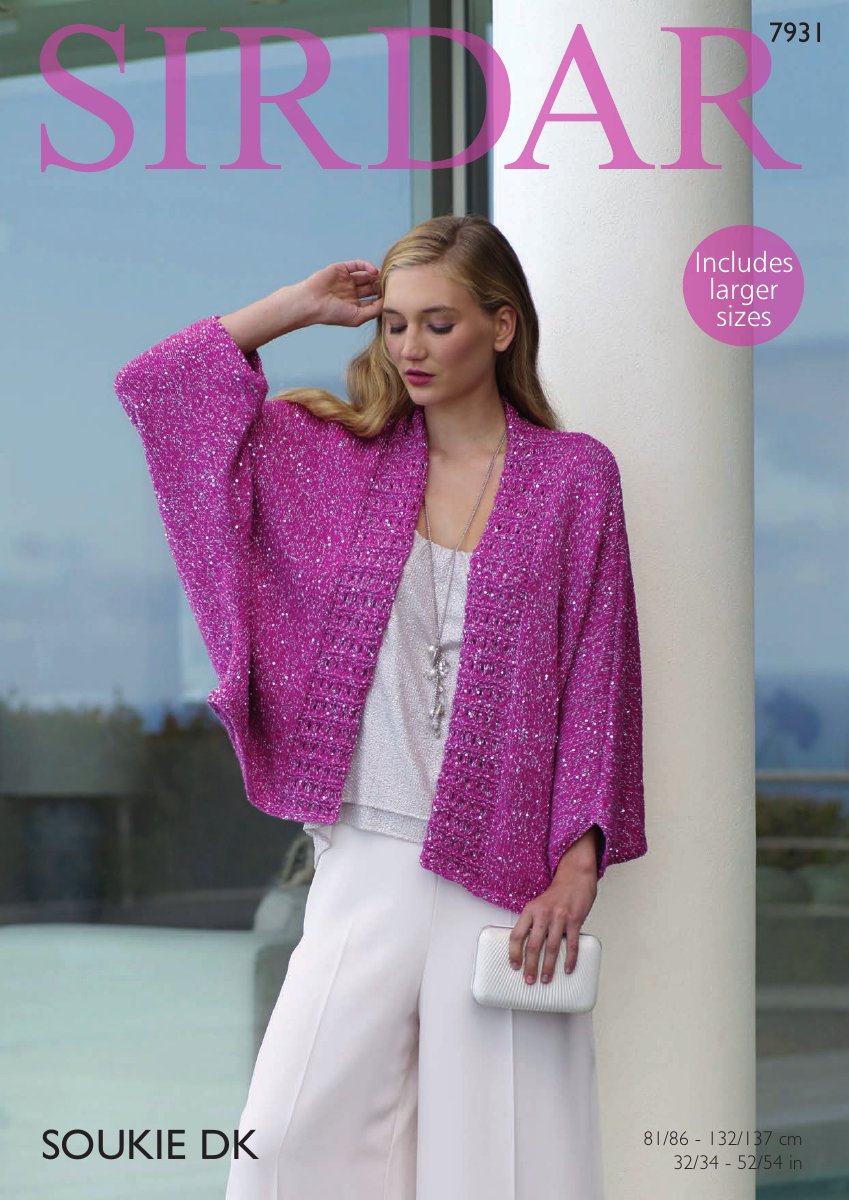 Sirdar 7931 Women's Jacket in Soukie DK pattern cover